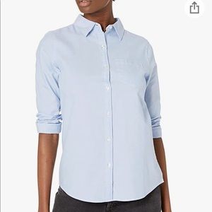 Oxford Blue button down long sleeve shirt